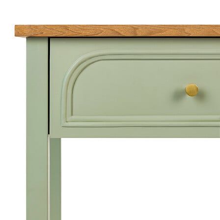 Konzolasztal, fiókokkal, fa, világoszöld - FRIME - Butopêa termék 2. képe